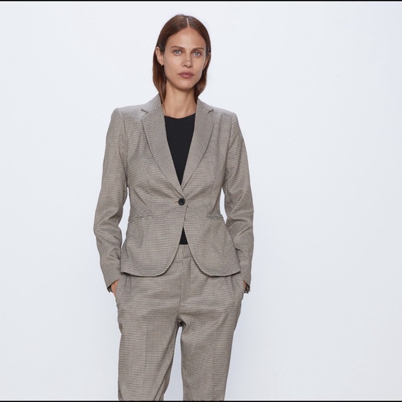 COPY - ZARA Hounds tooth tailored blazer NWT - Picture 8 of 10